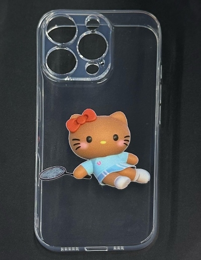 Kitty playing badminton-undefined